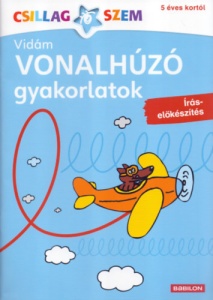 Vidám vonalhúzó gyakorlatok - Íráselőkészítés - Kék