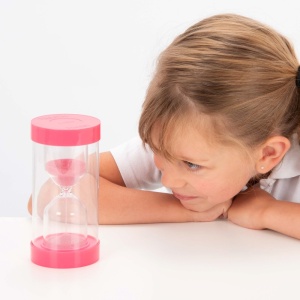 Clepsidra jumbo cu nisip roz, 2 minut, Tickit - Img 2