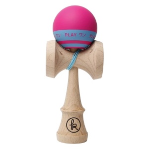 Kendama ONE PLAY Lolly Punch G-Series – kendama profesională cu cupe mari, finisaj grip și design Lolly Punch, ideală pentru trick-uri de echilibru și trick-uri avansate.