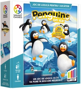 Penguins on Ice SmartGames - Joc de logică, 100 provocări
