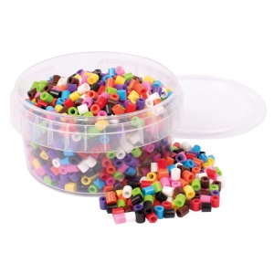 Playbox Beads in jar 10- colours mix ~1000 pcs - Img 1