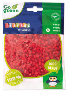 Playbox Margele de calcat Bio - rosu - 1.000buc - Img 2