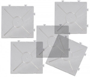 Playbox Planseta pentru margele de calcat - transparent - 10buc mari - patrat mare - Img 2