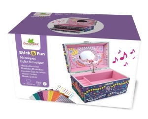 Set Creativ Mozaic – Cutie Muzicală pentru Bijuterii cu Unicorn