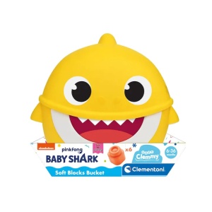 Set cuburi Soft Clemmy - Baby Shark, cu 6 piese