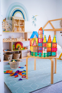Set de constructie magnetic, Connetix Magnetic Tiles, Creative Pack 100 piese - Img 6