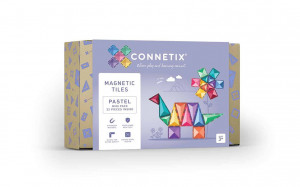 Set de constructie magnetic, Connetix Magnetic Tiles, Pastel Pack 32 piese - Img 1
