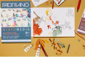 Bloc desen Mix Media, A4, 160g, 60 file, fara spirala Fabriano - Img 2