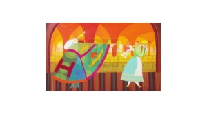 Diafilm ilustrat – Sarea în bucate. Poveste românească clasică pentru copii, perfectă pentru proiecție cu aparat de diafilm.