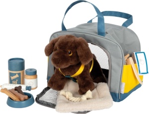 Dog with carry bag and carry set SmallFoot