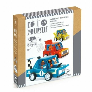 Grand Prix - Set Creativ DIY cu Mașini de Curse - FSC® MIX Djeco