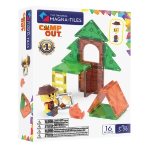 MAGNA-TILES Camp Out - Set magnetic de camping, 16 piese