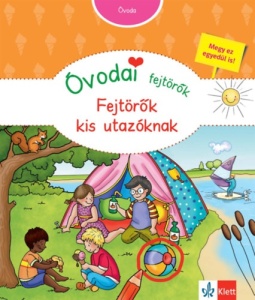 Óvodai fejtörők foglalkoztatókönyv színes feladatokkal, logikai játékokkal és készségfejlesztő feladványokkal óvodás gyermekek számára.