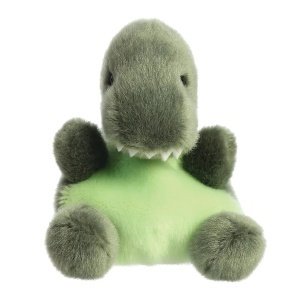 Dinozaur Palm Pals Tyranno Rex de pluș verde, moale și adorabil, de 12,7 cm, potrivit pentru bebeluși și copii mici.
