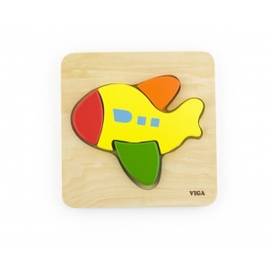 Puzzle din lemn - avion - Img 2