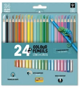 Set creioane colorate 24culori Ars Una