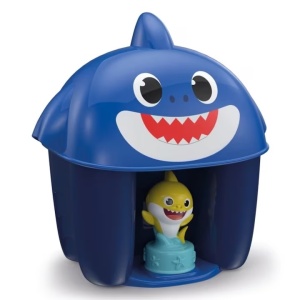 Set cuburi Soft Clemmy - Baby Shark, cu 6 piese albastru