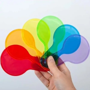 Set senzorial TickiT - 6 palete colorate transparente pentru explorarea culorilor