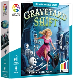 Smart Games Graveyard Shift - Joc de logică cu 80 de provocări înfricoșător de distractive