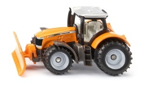 Tractor Massey Ferguson SIKU cu lamă frontală deszăpezire jucărie copii utilaj iarnă