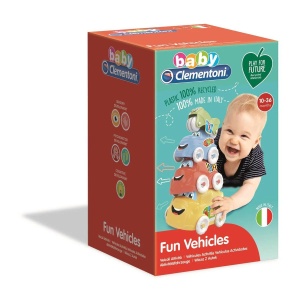 Clementoni Baby Vehicles - Vehicule stivuibile din materiale reciclabile