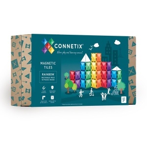 CONNETIX Rectangle Pack 18 Piese - Set Dreptunghiuri Curcubeu Magnetice