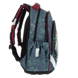 Rucsac Ars Una T-Rex – băieți, 23L, dinozaur, ergonomic. Lateral.