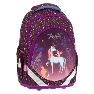 Rucsac Ars Una Magic Forest – 23L, design pădure fermecată, spate ergonomic, fete.