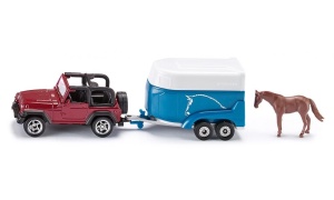 Jeep Wrangler cu remorca - SIKU 1651