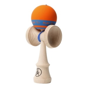 Kendama ONE PLAY Cool Mango G-Series – kendama profesională cu cupe mari, finisaj grip, spike precis și design vibrant, ideală pentru trick-uri de echilibru și freestyle.