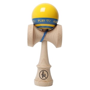 Kendama ONE PLAY Tidal Sun MC – kendama profesională cu cupe mari, finisaj sticky și design Tidal Sun, ideală pentru trick-uri de echilibru și trick-uri avansate.