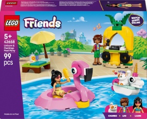 LEGO® Friends – Petrecere la piscină cu unicornul și flamingo
