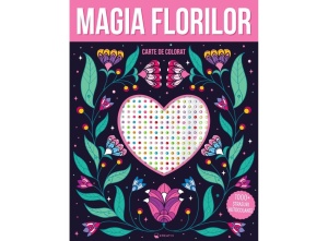 Magia florilor – 1000 de ștrasuri autocolante