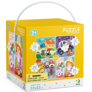 Meserii, puzzle 4 in 1 - Img 1
