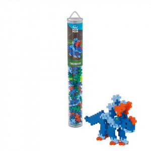 Plus-Plus Triceratops în cilindru, 100 piese - Img 3