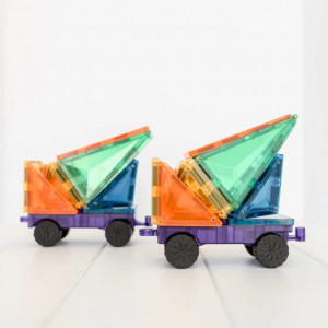 Set educativ magnetic Connetix Rainbow Mega Pack 212 piese, culori curcubeu.