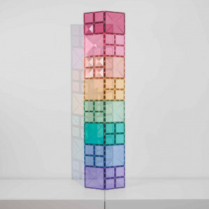 Set de constructie magnetic, Connetix Magnetic Tiles, Pastel Square Pack 40 piese - Img 2