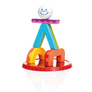 SmartMax My First Acrobats – joc magnetic educativ cu 11 piese colorate și 24 de provocări, ideal pentru copiii între 18 luni și 5 ani.