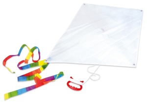 Zmeu alb pentru decorare Playbox - Set 10 bucăți