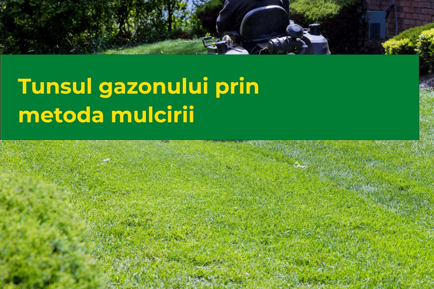 Mulcirea gazonului - Tunsul gazonului prin metoda mulcirii