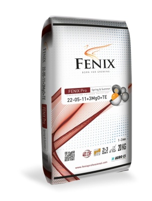 Fenix Pro Spring & Summer – Îngrășământ Gazon 20 kg, NPK 22‑05‑11 + MgO + Microelemente, Eliberare Controlată pentru Primăvară & Vară