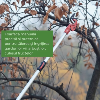 Foarfecă telescopică Kamikaze KM‑63 TLX – lungime 2,4–4 m, lame Bypass, diametru tăiere 32 mm - Img 5
