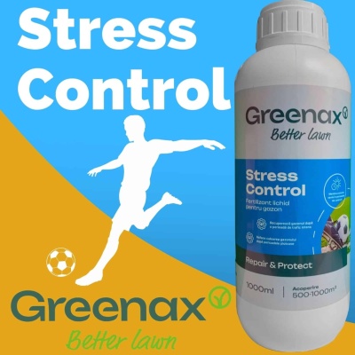 Îngrășământ foliar pentru gazon Greenax STRESS CONTROL, recuperare după trafic, secetă, ploi, pregătește gazonul pentru iarnă, 1 litru - Img 6