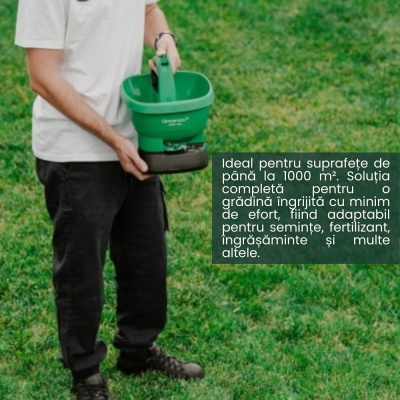 Dispozitiv imprastiere seminte si fertilizant electric Greenax PowerFeed, baterii, autonomie maximă 300 minute, sare, fertilizant și semințe - Img 8