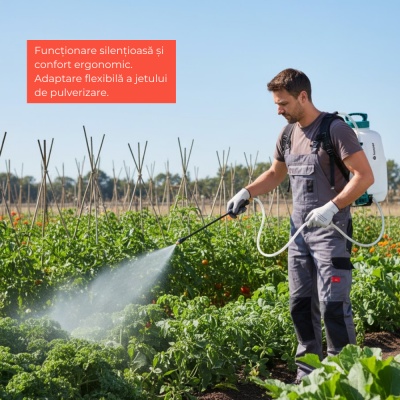 Pompă de stropit cu acumulator Keeper Forest 5, autonomie 2 ore, 5 L, duză foliar, fabricată în Spania - Img 4