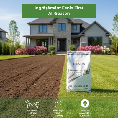 Fenix First – Îngrășământ Profesional Gazon 20 kg, NPK 21‑05‑06 + Mg, Eliberare Controlată XCU, Verde Intens și Rezistent, Acțiune 2‑3 Luni - Img 3