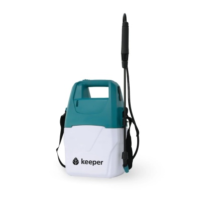 Pompă de stropit cu acumulator Keeper Forest 5, autonomie 2 ore, 5 L, duză foliar, fabricată în Spania
