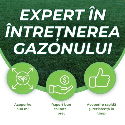 Semințe de gazon profesionale Padana Rigenervit, 10kg, acoperire 300 metri pătrați, pentru gazon dens, uniform și verde imediat - Img 6