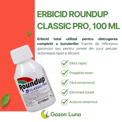 Erbicid cu acțiune totală Total ROUNDUP CLASSIC PRO - 100 ml - Img 2