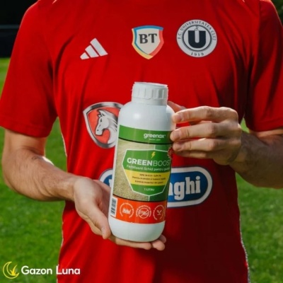 Greenax GREENBOOST – Îngrășământ Foliar Gazon 1 L, NPK 16‑0‑0 + 3.5 % Fier, Pentru Înverzire Rapidă, Eliminare Mușchi și Revitalizare Peluză - Img 4
